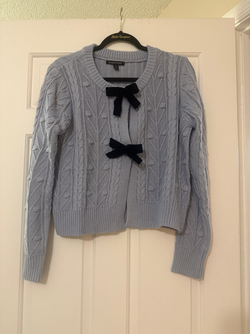 41 Hawthorn Frankie Cable Bow Cardigan